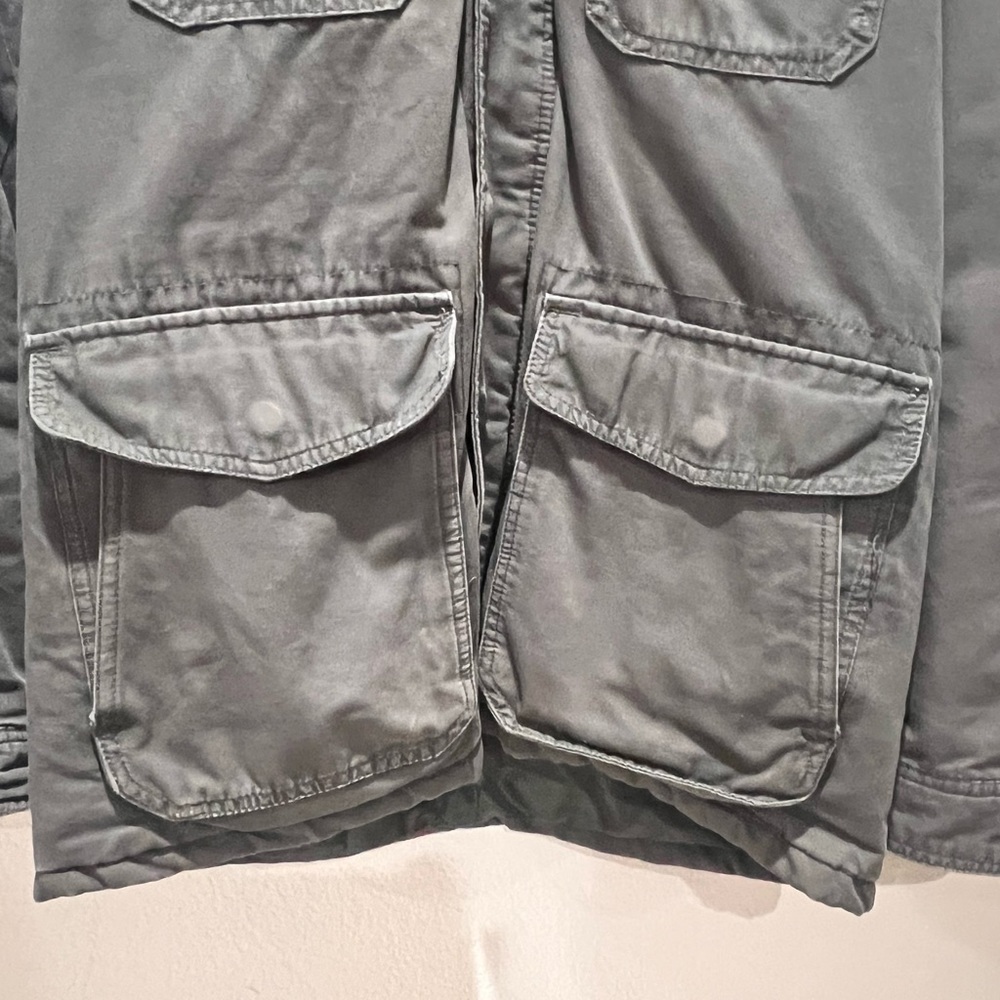 Men’s L.O.G.G. H&M Military Green Field Unisex Jacket w Hood - Picture 4 of 13